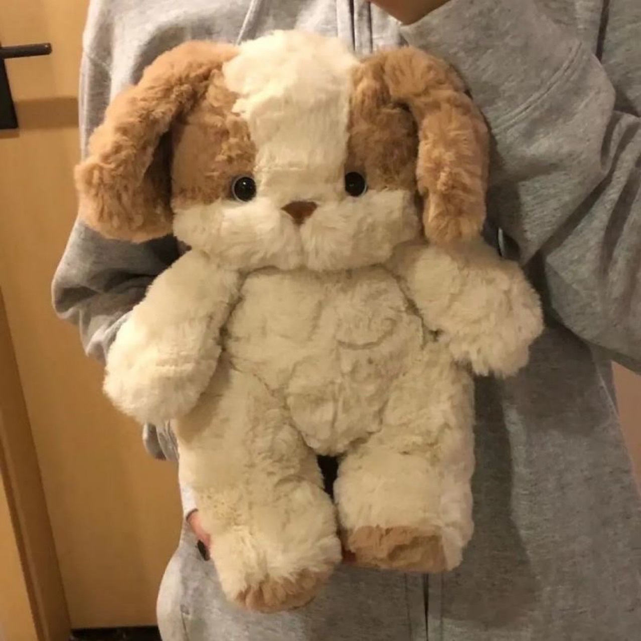 犬 ぬいぐるみ たれ耳がかわいい子犬のふわふわぬいぐるみ