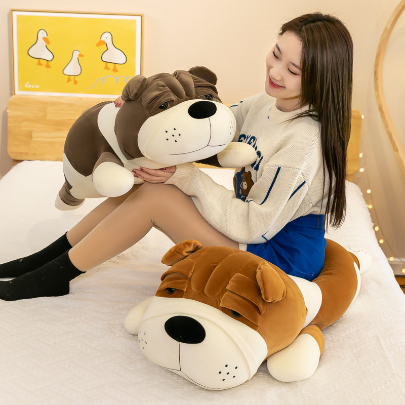 犬 ぬいぐるみ もちもちシャーペイ犬の抱き枕ぬいぐるみ