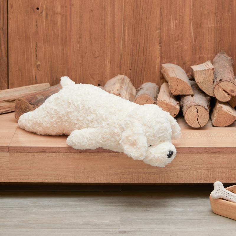 犬 ぬいぐるみ おやすみトイプードル 添い寝ぬいぐるみ