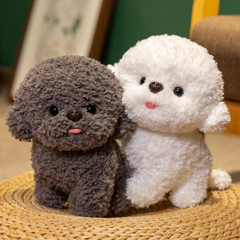犬 ぬいぐるみ もふもふトイプードルぬいぐるみ 座りポーズ