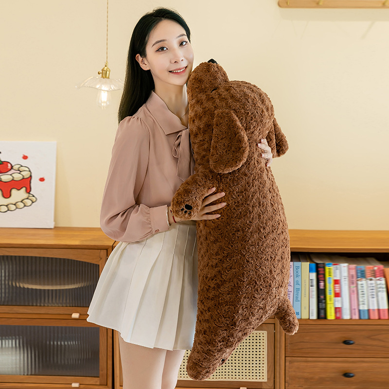 犬 ぬいぐるみ ごろ寝姿のもふもふ柴犬風抱き枕ぬいぐるみ