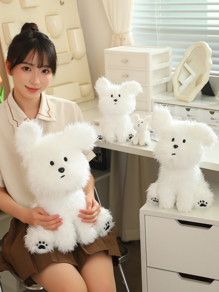 犬 ぬいぐるみ ふわもこプードル だっこ友だち