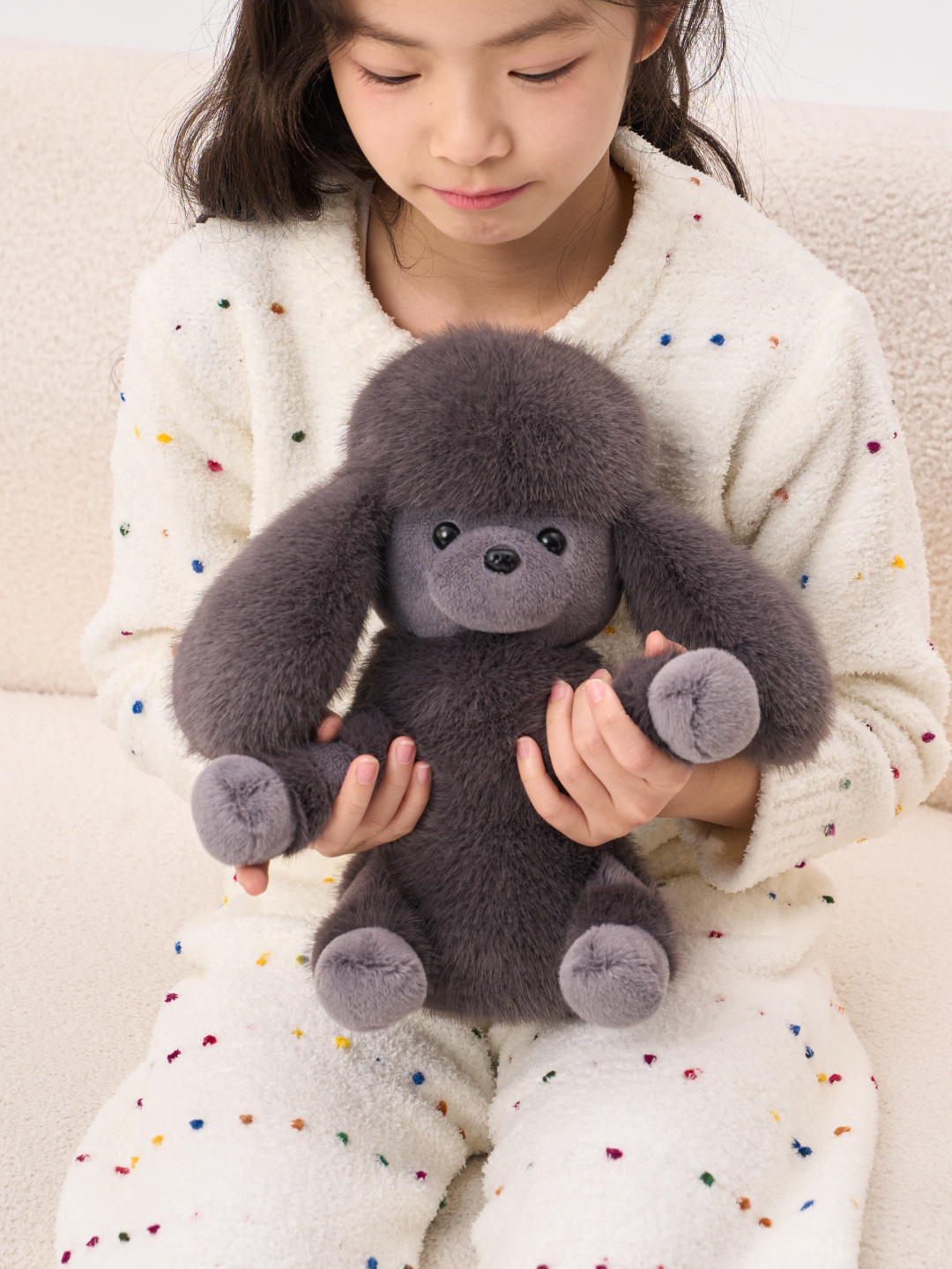 犬 ぬいぐるみ もふもふプードルちゃん