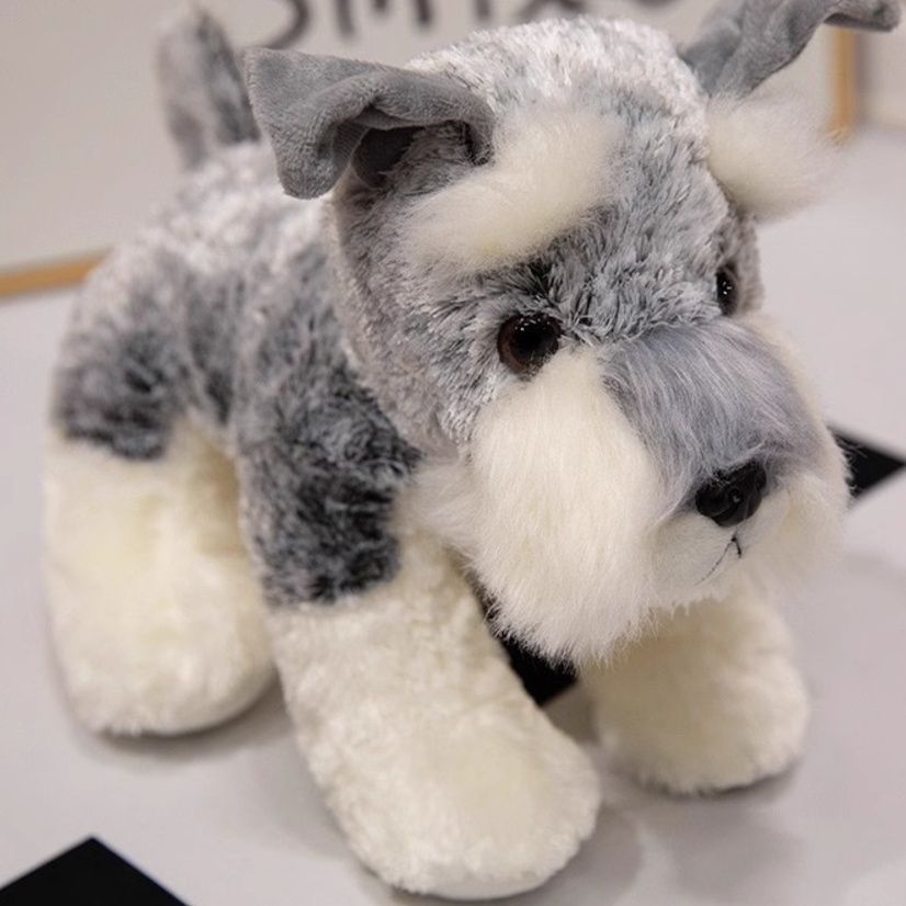 犬 ぬいぐるみ もふもふシュナウザーの親友