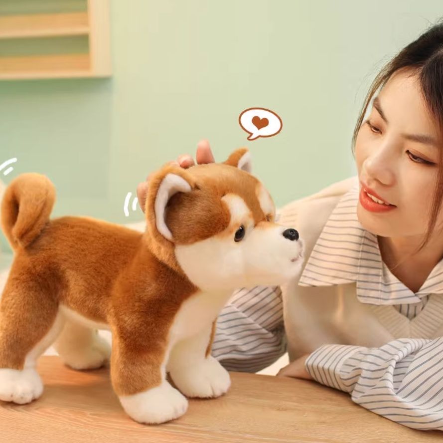 犬 ぬいぐるみ もふもふ柴犬のお友達