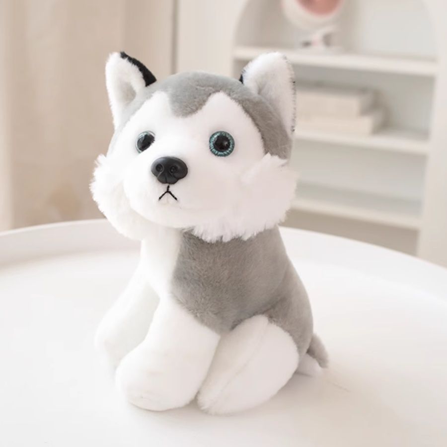 犬 ぬいぐるみ まんまるお目目のわんこ友達