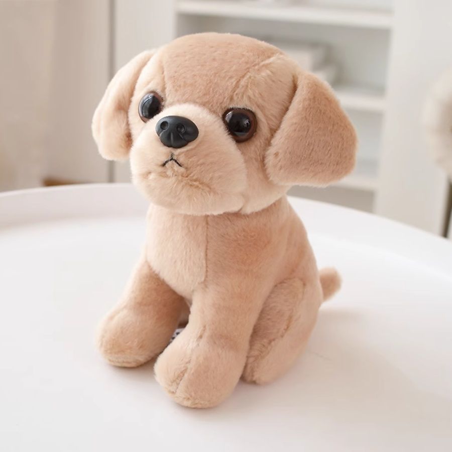 犬 ぬいぐるみ まんまるお目目のわんこ友達