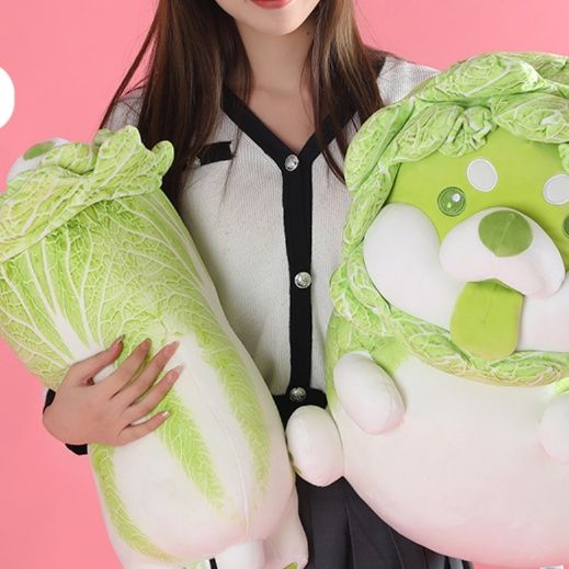 犬 ぬいぐるみ 白菜