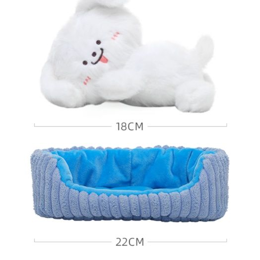 犬 ぬいぐるみ もふもふポメくんとおやすみベッド