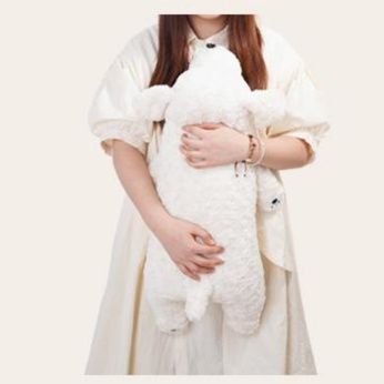 犬 ぬいぐるみ おやすみトイプードル 添い寝ぬいぐるみ