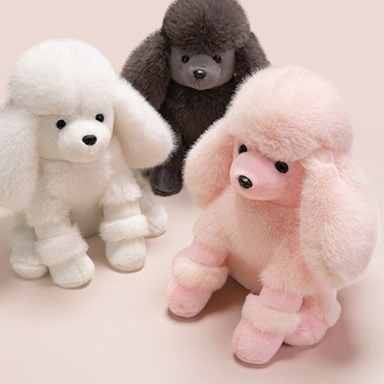 犬 ぬいぐるみ ふわもこトイプードルの夢枕