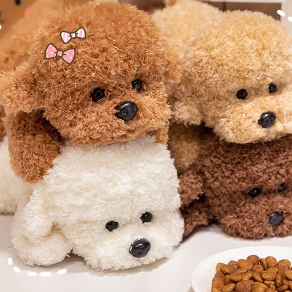 犬 ぬいぐるみ もふもふトイプードル親子ぬいぐるみ
