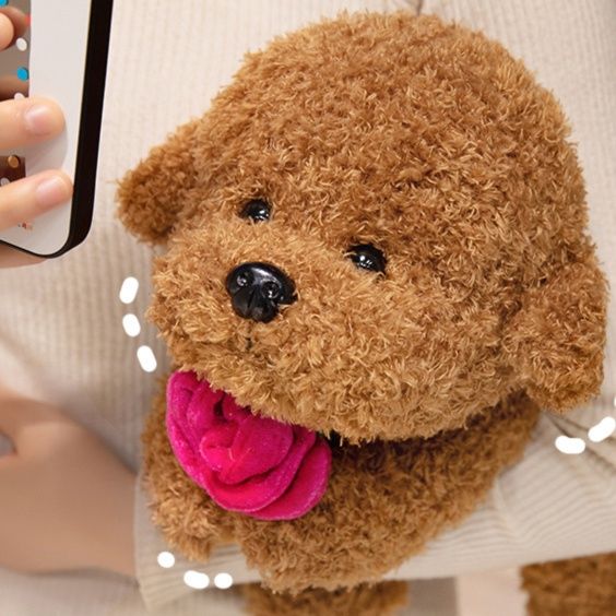 犬 ぬいぐるみ もふもふトイプードル親子ぬいぐるみ