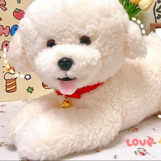犬 ぬいぐるみ もふもふ癒しのプードル君