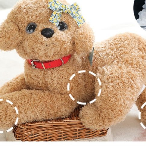 犬 ぬいぐるみ ふわもこトイプードルちゃん