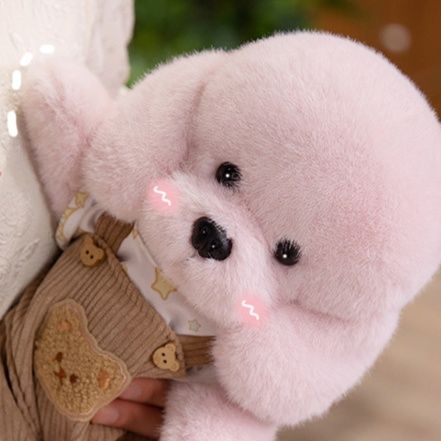 犬 ぬいぐるみ もふもふトイプードル抱きぬいぐるみ