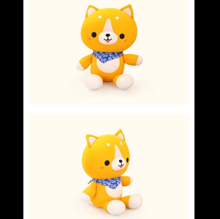 犬 ぬいぐるみ まんまる笑顔の柴犬ぬいぐるみ