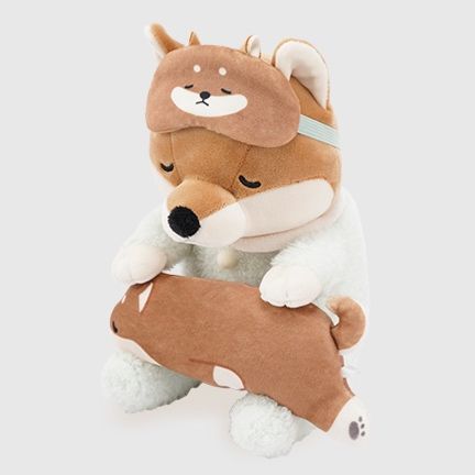 犬 ぬいぐるみ おやすみ柴犬ぬいぐるみ