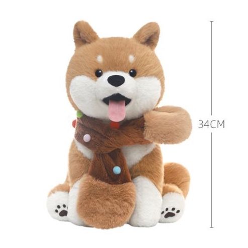 犬 ぬいぐるみ ほっこりマフラー柴犬ちゃん