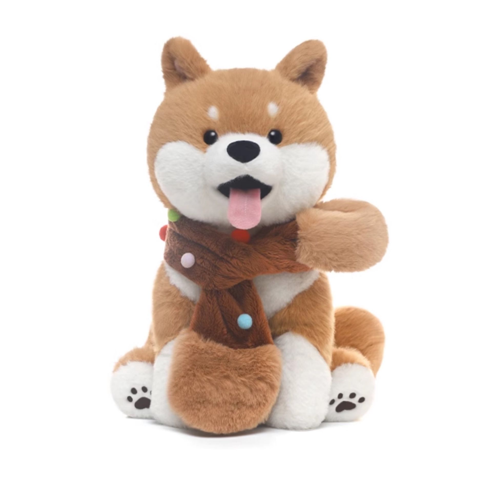 犬 ぬいぐるみ ほっこりマフラー柴犬ちゃん