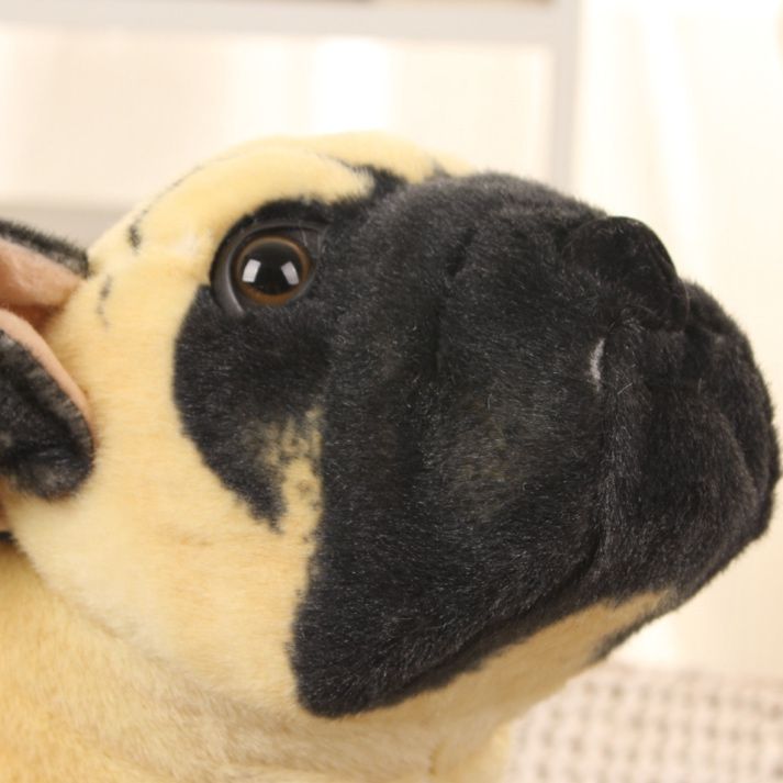 犬 ぬいぐるみ 親子で仲良し座りポーズパグ犬ぬいぐるみ