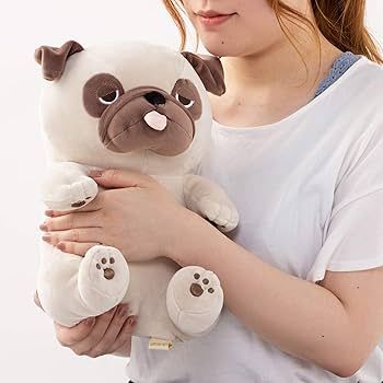 犬 ぬいぐるみ ねむねむ座り姿パグちゃんぬいぐるみ
