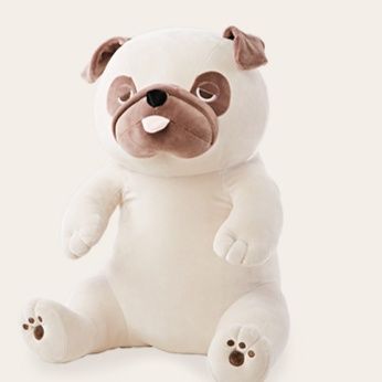 犬 ぬいぐるみ ねむねむ座り姿パグちゃんぬいぐるみ