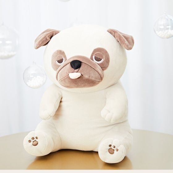 犬 ぬいぐるみ ねむねむ座り姿パグちゃんぬいぐるみ