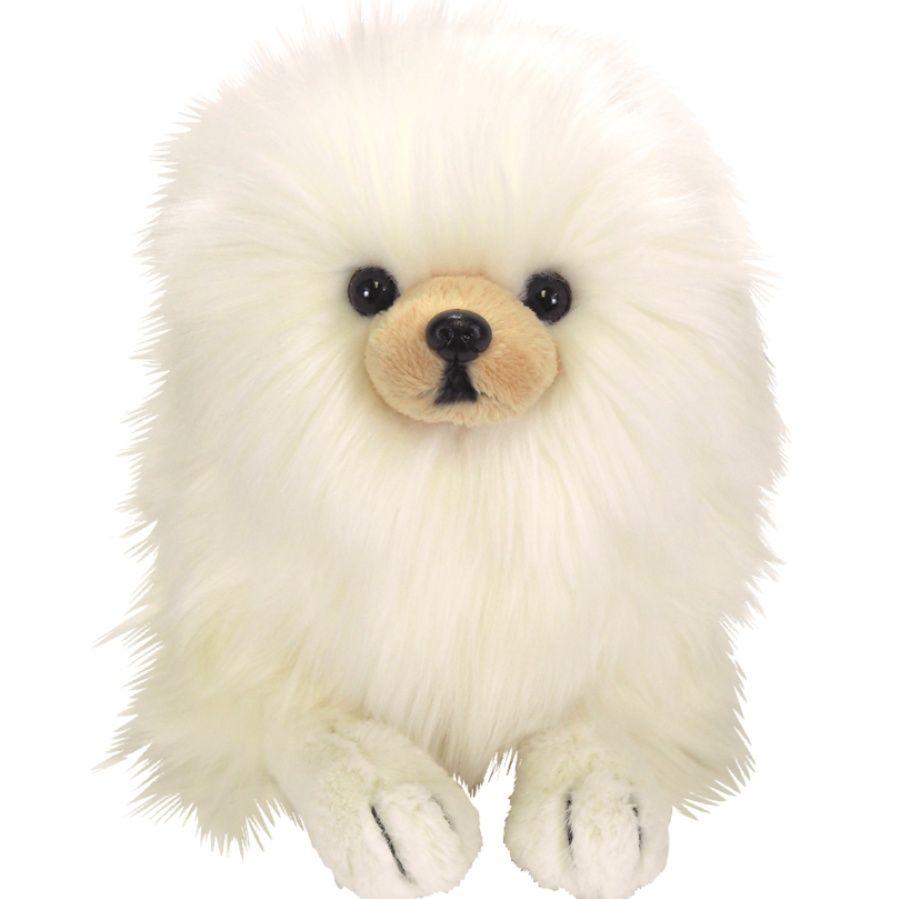 犬 ぬいぐるみ ふわふわもこもこポメラニアン座りポーズぬいぐるみ