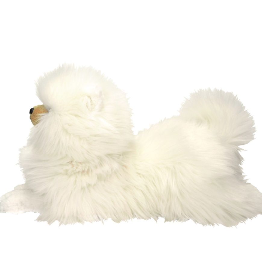 犬 ぬいぐるみ ふわふわもこもこポメラニアン座りポーズぬいぐるみ