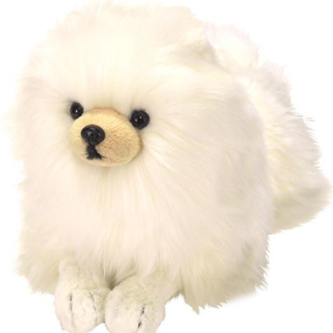 犬 ぬいぐるみ ふわふわもこもこポメラニアン座りポーズぬいぐるみ