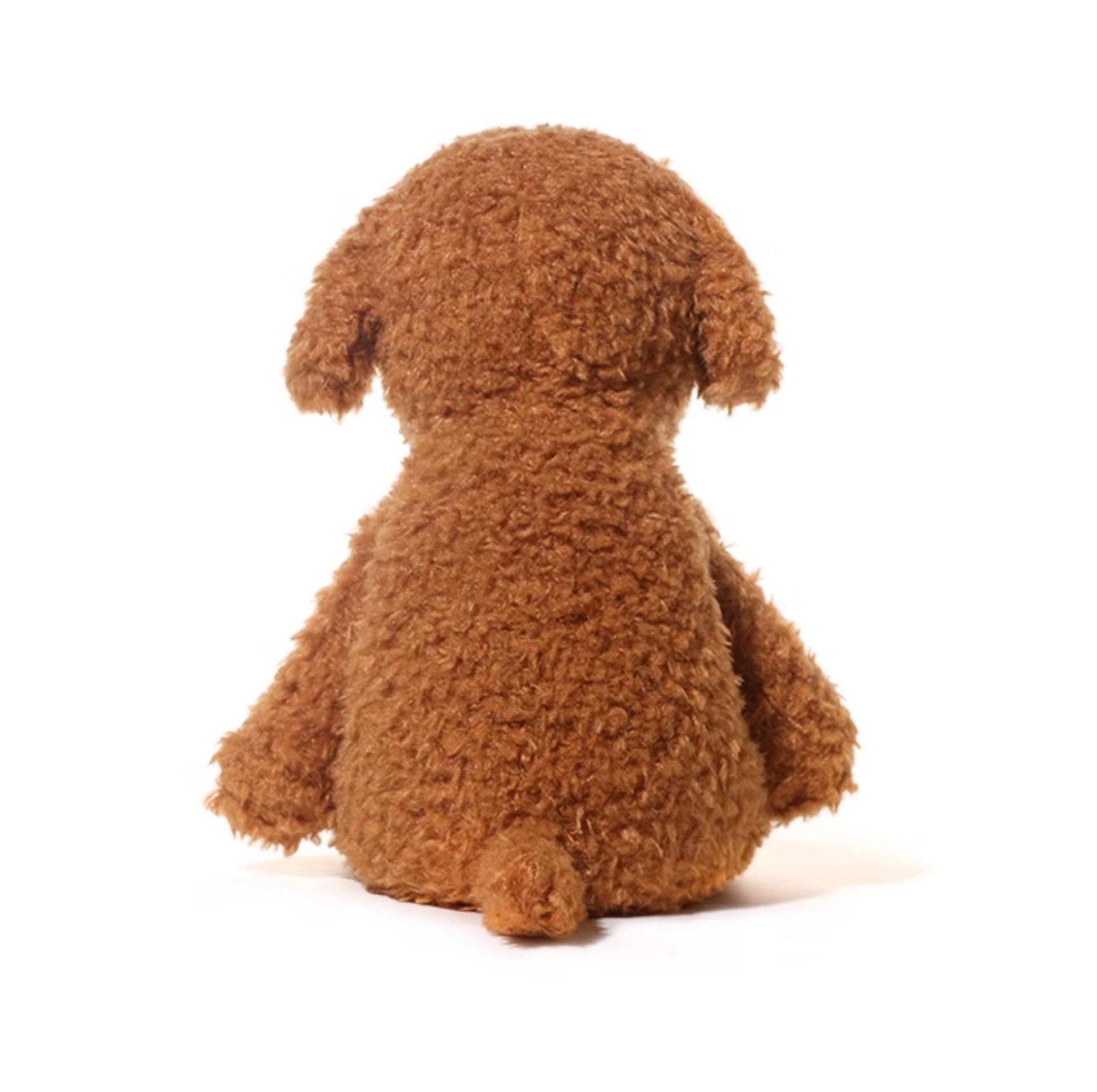 犬 ぬいぐるみ ふわふわ巻き毛の愛らしい子犬ぬいぐるみ