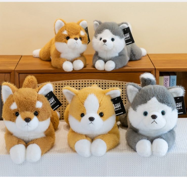 もちもち柴犬座りポーズぬいぐるみ