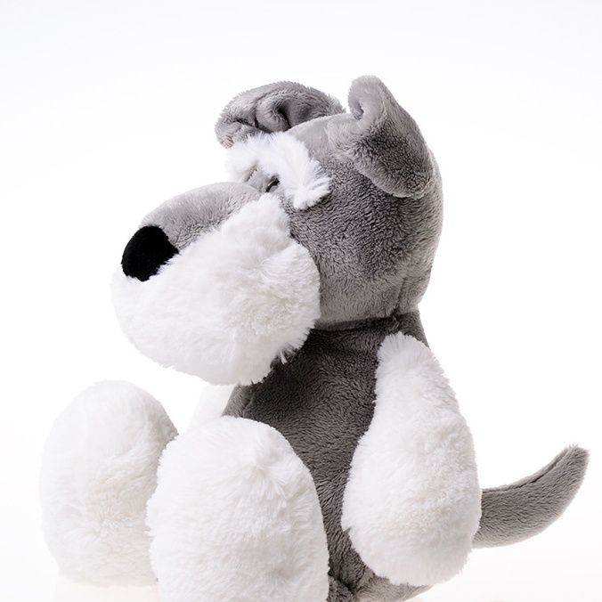  ふわふわシュナウザー抱きしめぬいぐるみ