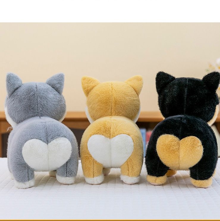 犬 ぬいぐるみ ふわふわ柴犬親子座りぬいぐるみセット