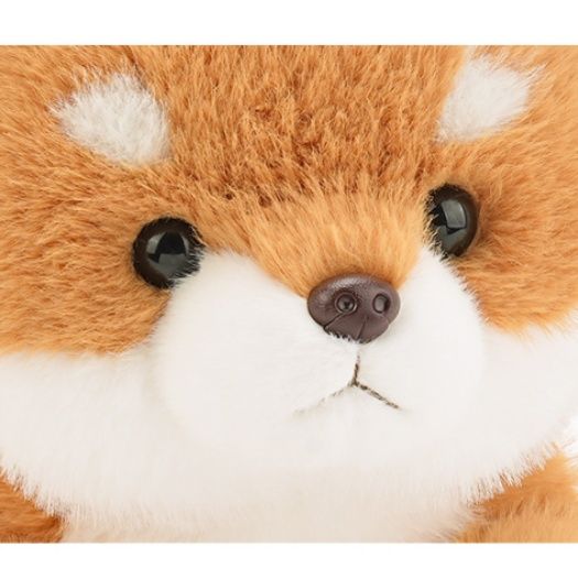 犬 ぬいぐるみ ふわふわ座りポーズ柴犬ぬいぐるみ