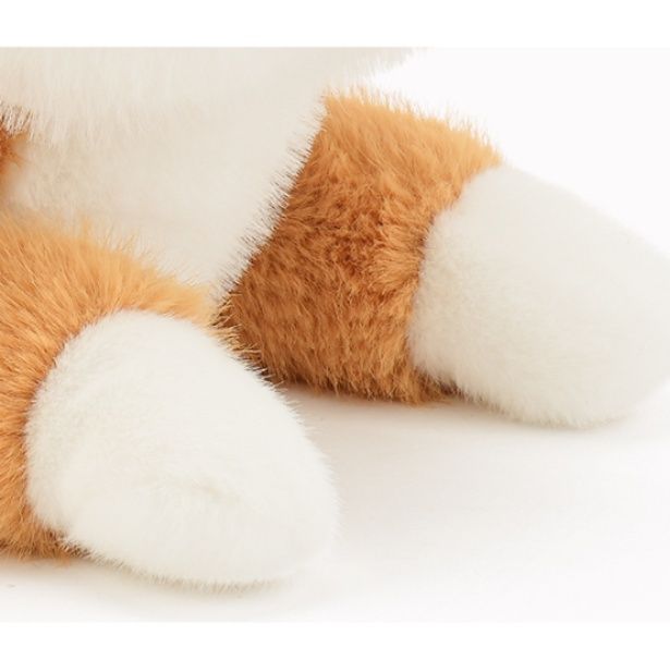 犬 ぬいぐるみ ふわふわ座りポーズ柴犬ぬいぐるみ