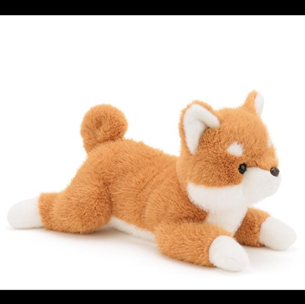 犬 ぬいぐるみ ふわふわ座りポーズ柴犬ぬいぐるみ