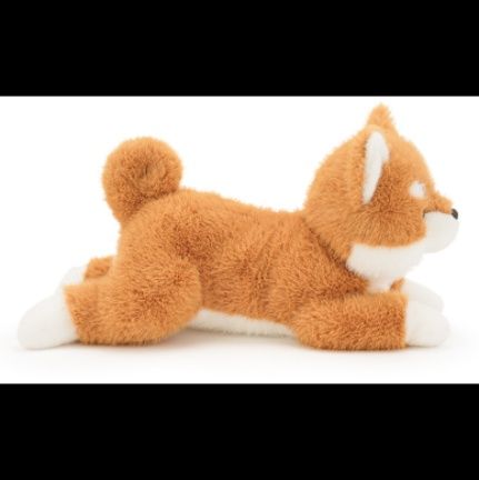 犬 ぬいぐるみ ふわふわ座りポーズ柴犬ぬいぐるみ