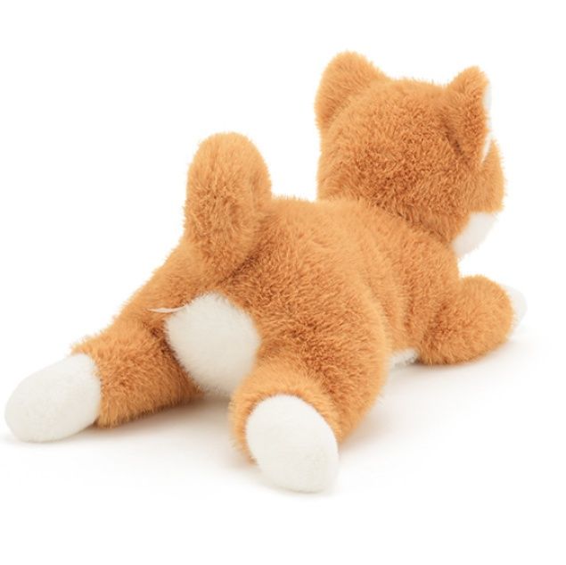 犬 ぬいぐるみ ふわふわ座りポーズ柴犬ぬいぐるみ