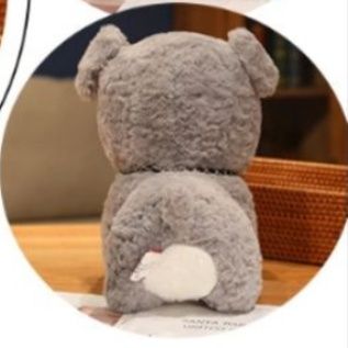 犬 ぬいぐるみ ふわふわシュナウザー犬ぬいぐるみ