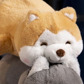 犬 ぬいぐるみ もちもち柴犬抱き枕ぬいぐるみ