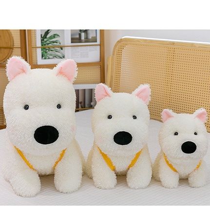 犬 ぬいぐるみ もこもこシュナウザー風親子ぬいぐるみ