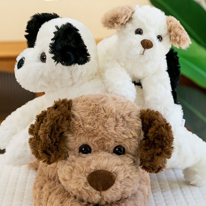 犬 ぬいぐるみ ふわふわもこもこシュナウザー風抱き枕犬ぬいぐるみ