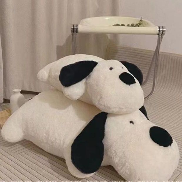 犬 ぬいぐるみ ふわふわ抱き枕にもなる大きな垂れ耳シュナイザー風ぬいぐるみ