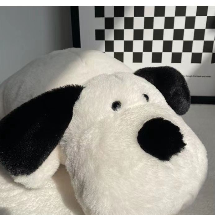 犬 ぬいぐるみ ふわふわ抱き枕にもなる大きな垂れ耳シュナイザー風ぬいぐるみ