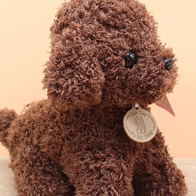 犬 ぬいぐるみトイプードルぬいぐるみ もこもこ巻き毛が愛らしいトイプードルぬいぐるみ