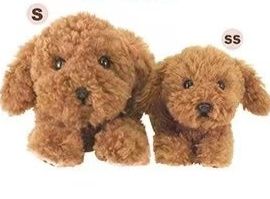 犬 ぬいぐるみ もこもこ巻き毛が愛らしいトイプードル
