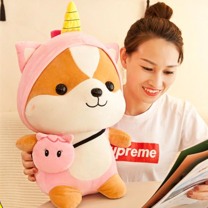 犬 ぬいぐるみ 変身コスチューム付き豆柴犬ぬいぐるみ