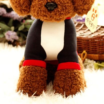 犬 ぬいぐるみ 星柄お洋服トイプードルぬいぐるみ